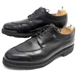 Paraboot-AVIGNON GRIFF II PARABOOT SHOES 11 46 DERBY HALF HUNTING BLACK LEATHER SHOE-Black