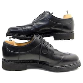 Paraboot-AVIGNON GRIFF II PARABOOT SHOES 11 46 DERBY HALF HUNTING BLACK LEATHER SHOE-Black