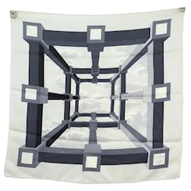 Hermès SCIARPA HERMES PERSPECTIVE AM CASSANDRE SQUARE 70 SCIARPA IN SETA GRIGIO SETA Grigio