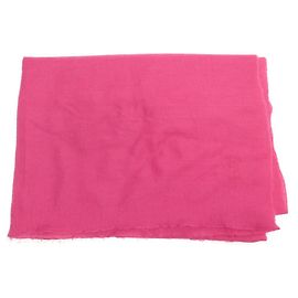 Hermès STOLE HERMES BUFANDA CIRUELA DE CASHMERE Y SEDA FUSHIA BUFANDA ROBADA Fucsia