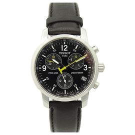 TISSOT PRC WATCH 200 T461 40 CRONÓGRAFO MM QUARTZO EM RELÓGIO DE AÇO DE AÇO Prata