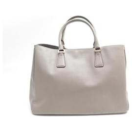 Prada-PRADA CABAS GALLERIA GM BORSA A MANO IN PELLE SAFFIANO GRIGIA BORSA A MANO IN PELLE GRIGIA-Grigio