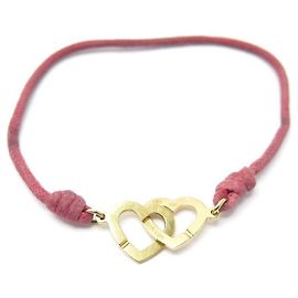 PULSERA CORAZÓN forrada DINH VAN R13 En oro amarillo 18JOYA K CORD ORO ROSA Dorado