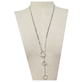 COLLANA CHRISTOFLE ANELLO E CUORE PICCOLO 32-70 COLLANA CM IN ARGENTO Argento