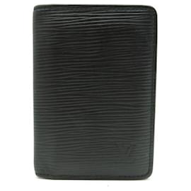 Louis Vuitton-LOUIS VUITTON ORGANIZER CARD HOLDER POCKET IN BLACK EPI LEATHER CARD HOLDER-Black