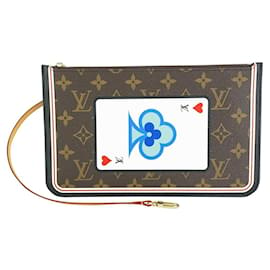 Louis Vuitton-Poker Cards Game On Neverfull Pochette GM Wristlet Pouch 1LV928-Other