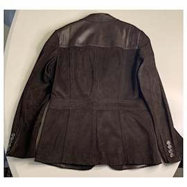 Gucci-Blazers Jackets-Brown