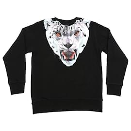 Autre Marque-Marcelo Burlon Kids Black lynx sweatshirt with feline print-Black