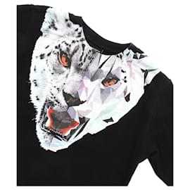 Autre Marque-Marcelo Burlon Kids Black lynx sweatshirt with feline print-Black