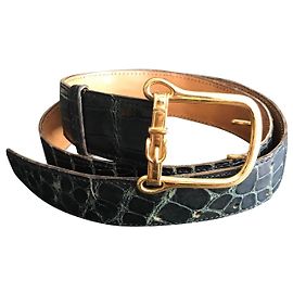 Hermès Ceintures Vert foncé