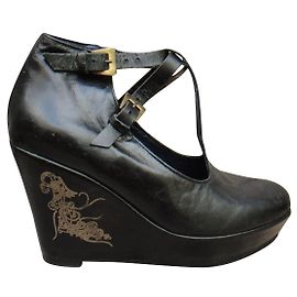 Autre Marque escarpins compensés Stéphane Gontard p 37,5 Noir
