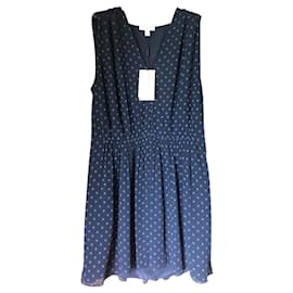 Burberry-Fließendes Kleid-Marineblau
