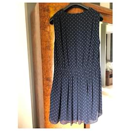 Burberry-Flowing dress-Navy blue