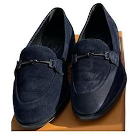 Tod's-Classic loafers-Navy blue