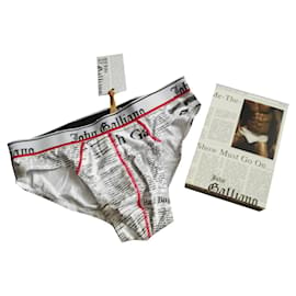 John Galliano-cuecas lingerie john galliano-Branco