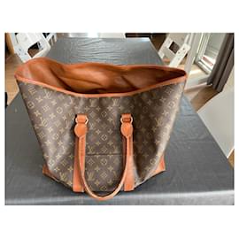 Louis Vuitton-Bolsa Louis Vuitton com fecho de correr XL Monogram Sac Weekend GM-Castanho escuro