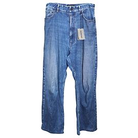 Balenciaga Pantaloni Trompe L'oeil Blu Blu