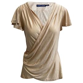 Ralph Lauren-Blusa de seda bege Ralph Lauren-Bege