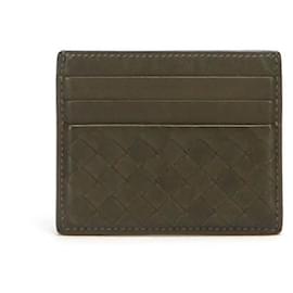 Bottega Veneta-Bottega Veneta Intrecciato Card Case in brown calf leather-Brown