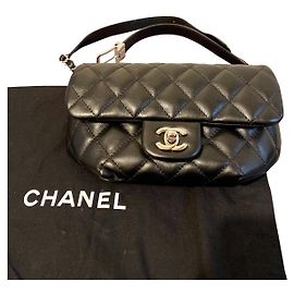 Chanel Uniform 21S Schwarz Silber Hardware