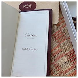 Cartier-Porta-repertório vintage Must de Cartier-Bordeaux