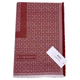 Scialle Givenchy grande 4G rosso nuovo 140cm Rosso