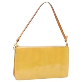 Louis Vuitton-LOUIS VUITTON Monogram Vernis Lexington Pouch Beige Ｍ91010 LV Auth yk2051-Beige