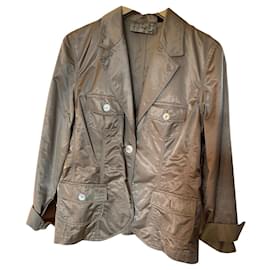 Autre Marque Beige Jacke mit Satin-Optik Beige