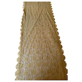 Autre Marque-Embroidered scarf-Golden