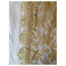 Autre Marque-Embroidered scarf-Golden