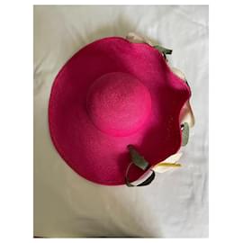 Autre Marque-Set di due cappelli-Rosa,Blu navy