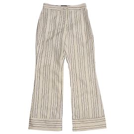 Autre Marque Pantalón blanco a rayas Mossman Blanco