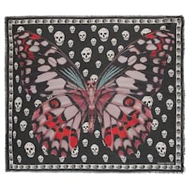 Alexander Mcqueen-Giant Butterfly and Skull Scarf-Other