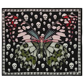 Alexander Mcqueen-Giant Butterfly and Skull Scarf-Other