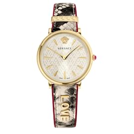 Versace-Circle -Manifesto Edition Watch-Golden,Metallic