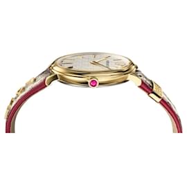 Versace-Circle -Manifesto Edition Watch-Golden,Metallic