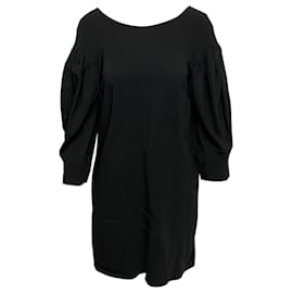 Simone Rocha-Simone Rocha Oversized Smock Dress-Black