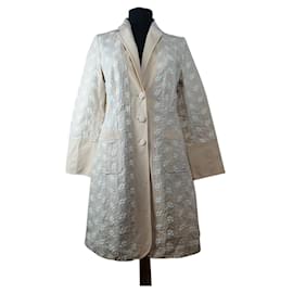 Blumarine-Coats, Outerwear-Beige