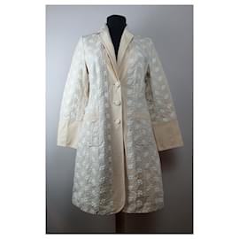 Blumarine-Coats, Outerwear-Beige