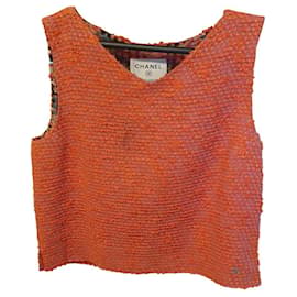Chanel Orange Wool Tunic Orange