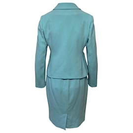 Moschino-Conjunto de vestido y blazer de Boutique Moschino en triacetato azul-Azul