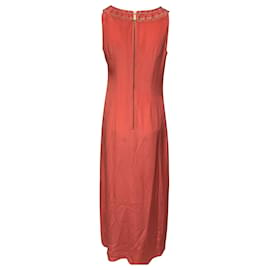 Alice by Temperley-Alice by Temperley Coral Long Taj Dress-Coral