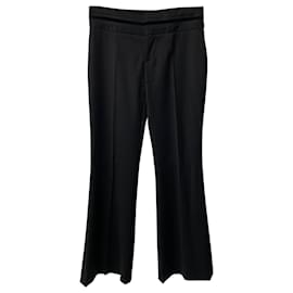Gucci-Gucci 2015 Pantalones Re-Edition en lana de mohair negra-Negro