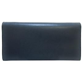 Fendi-Fendi Blue By The Way Leather Wallet on Chain-Blue,Dark blue