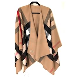 Burberry-New burberry camel charlotte cape poncho with labels-Caramel
