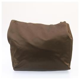 Prada-PRADA Tote Shoulder Bag Nylon Satin 2Set Light Blue Brown Auth yt438-Other