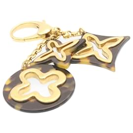 Louis Vuitton-LOUIS VUITTON Bijoux Sac Insolence Charm Gold Brown LV Auth yt491-Golden