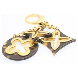 Louis Vuitton-LOUIS VUITTON Bijoux Sac Insolence Charm Gold Brown LV Auth yt491-Golden