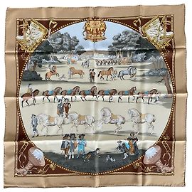 Hermès Presentazione di cavalli Beige