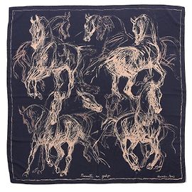 Hermès Pirouette al galoppo Blu navy